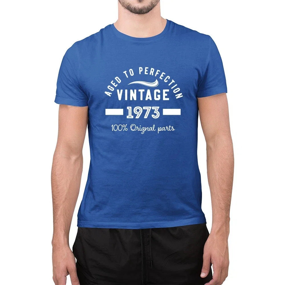Vintage 1973 Personalised 50th Birthday Men's Funny - Adult & Kids T-Shirts, Sweatshirts & Hoodies apparel design preview 1