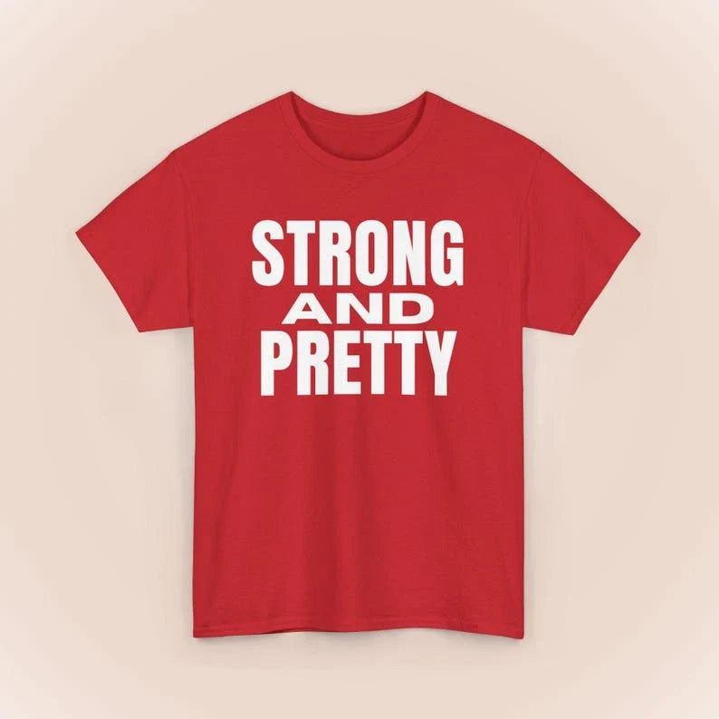 Strong And Pretty, Funny Satire Wear - Adult & Kids T-Shirts, Sweatshirts & Hoodies apparel design preview 1