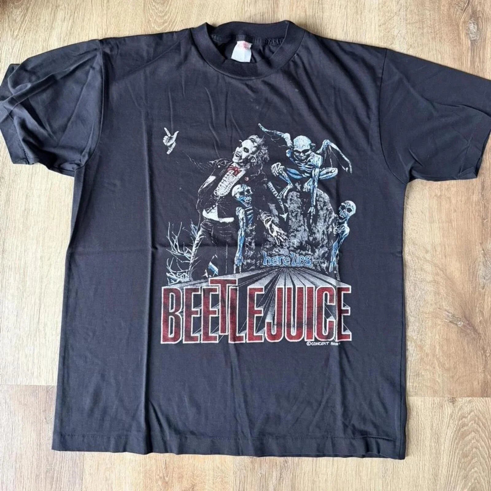 80s Vintage Black Beetlejuice graphic - Adult & Kids T-Shirts, Sweatshirts & Hoodies apparel design preview 1