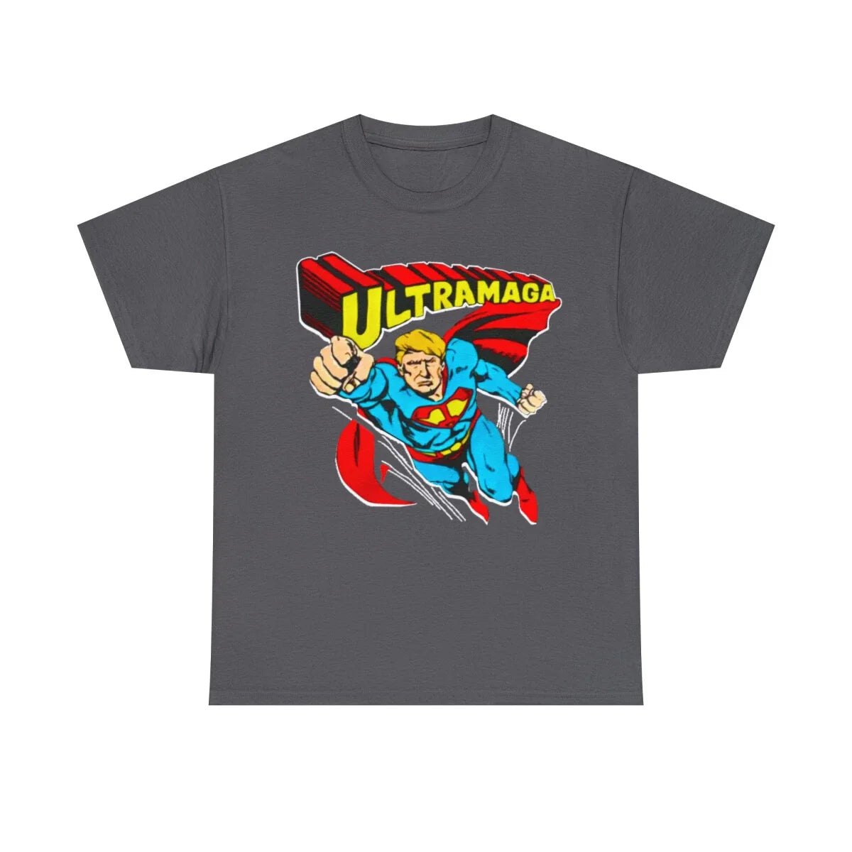 Ultra MAGA Super Trump Men's Short Sleeve - Adult & Kids T-Shirts, Sweatshirts & Hoodies apparel design preview 1