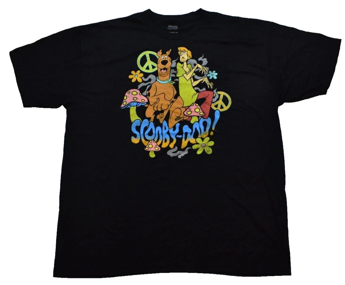 Scooby-Doo! Mens Big Tall Scooby Shaggy Peace - Adult & Kids T-Shirts, Sweatshirts & Hoodies apparel design preview 1