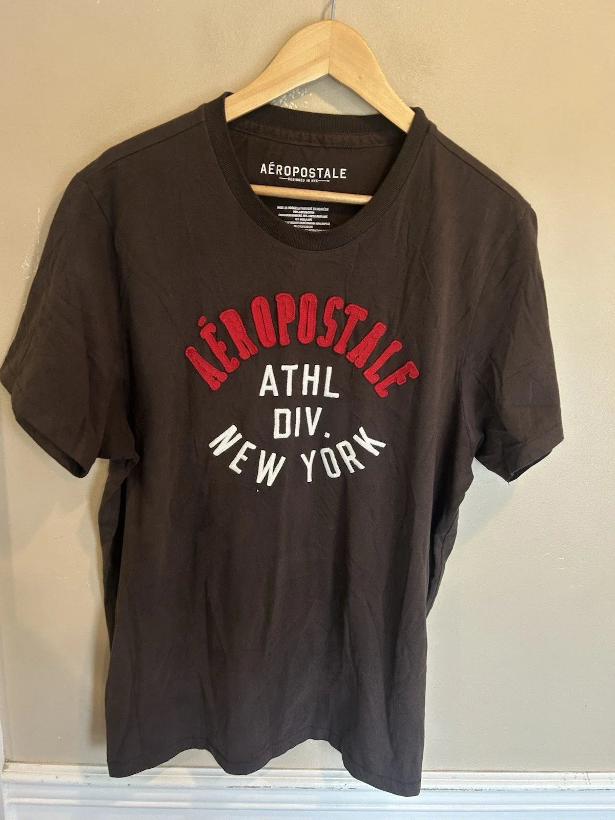 Aeropostale Y2K Mens Graphic Brown XL Clothing - Adult & Kids T-Shirts, Sweatshirts & Hoodies apparel design preview 1