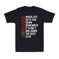 When Life Gets You Down Remember It's 1 The Rest Is - Adult & Kids T-Shirts, Sweatshirts & Hoodies apparel design preview 1