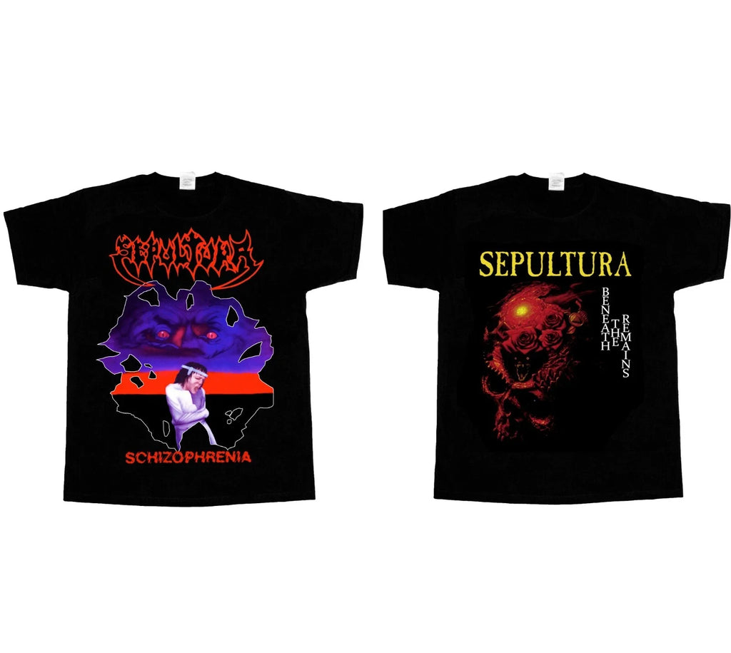 S 5XL SEPULTURA BENEATH THE REMAINS SCHIZOPHRENIA NEW - Adult & Kids T-Shirts, Sweatshirts & Hoodies apparel design preview 1