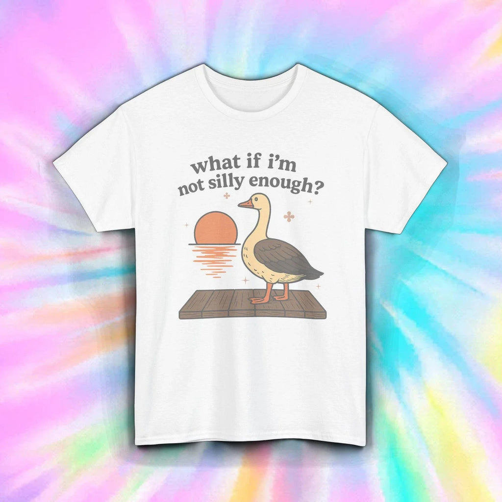 What If I'm Not Silly Enough Funny Duck Sunset - Adult & Kids T-Shirts, Sweatshirts & Hoodies apparel design preview 1