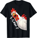 F-Caw-F Chicken Funny Rooster Meme Humor Fawk Quote - Adult & Kids T-Shirts, Sweatshirts & Hoodies apparel design preview 1