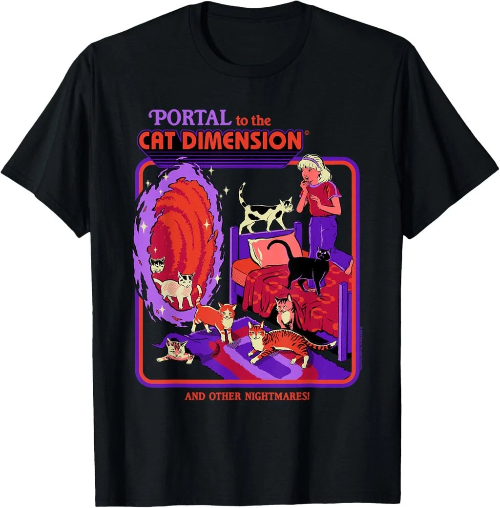 Cat Dimension Sci Fi Retro Vintage Funny Adult Humor - Adult & Kids T-Shirts, Sweatshirts & Hoodies apparel design preview 1