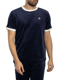 Fila Men's Basilio Velour Blue - Adult & Kids T-Shirts, Sweatshirts & Hoodies apparel design preview 1