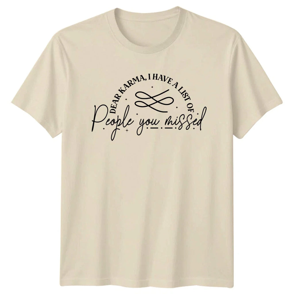 Dear Karma I Have A Sarcastic Quotes Humor Birthday - Adult & Kids T-Shirts, Sweatshirts & Hoodies apparel design preview 1
