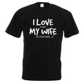 I Love My Wife Fishing Design Joke Mens Black XTSN293 - Adult & Kids T-Shirts, Sweatshirts & Hoodies apparel design preview 1