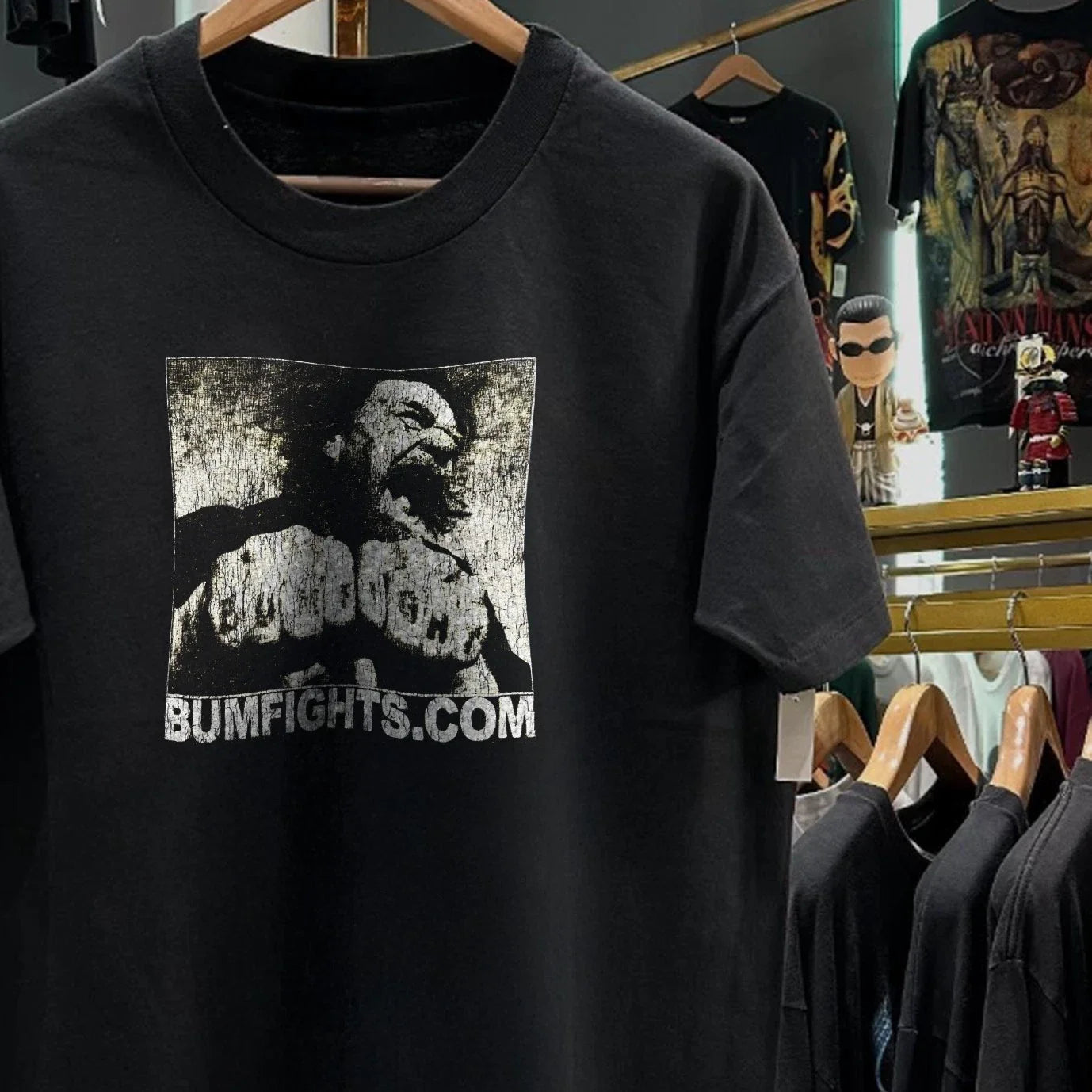 90s Bumfights Promo Black XXL - Adult & Kids T-Shirts, Sweatshirts & Hoodies apparel design preview 1