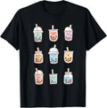 Cute Kawaii Boba Anime Bubble Tea Pastel Gift - Adult & Kids T-Shirts, Sweatshirts & Hoodies apparel design preview 1
