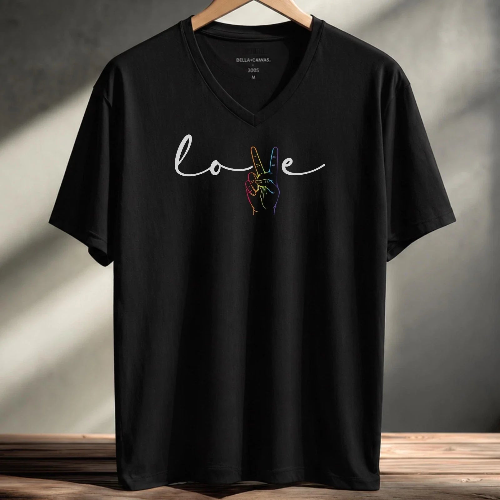HOT Rainbow Love Hand Line Art Pride LGBTQ Equality - Adult & Kids T-Shirts, Sweatshirts & Hoodies apparel design preview 1