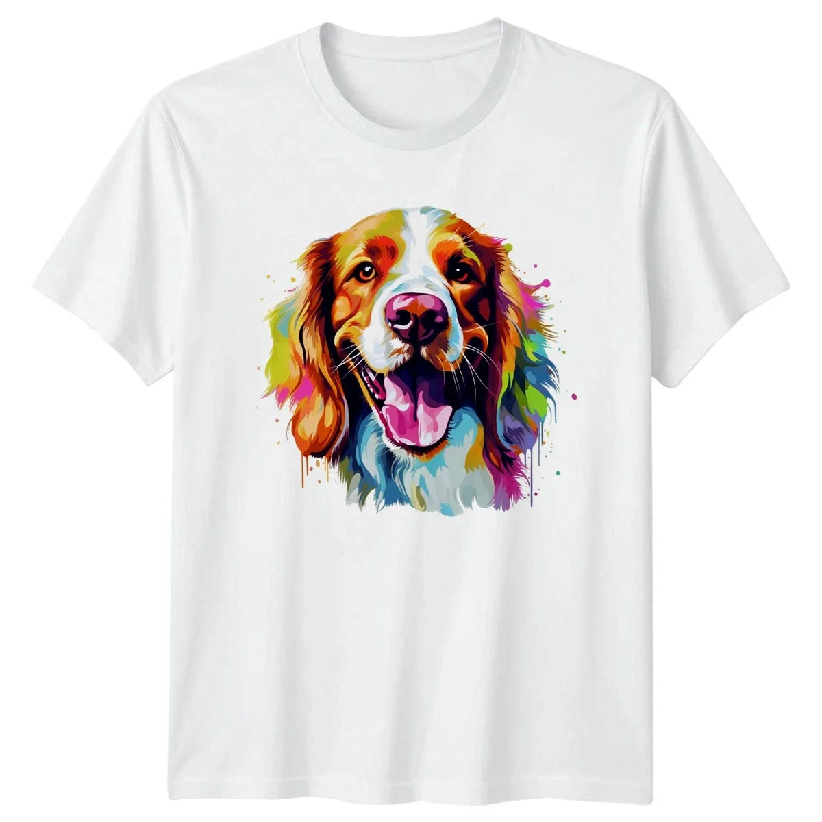 Colorful Happy Dog Face Pet Portrait Lover Gift For - Adult & Kids T-Shirts, Sweatshirts & Hoodies apparel design preview 1