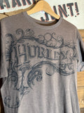 Y2K Hurley Surf Skater Grunge Brown And Black Size L - Adult & Kids T-Shirts, Sweatshirts & Hoodies apparel design preview 1