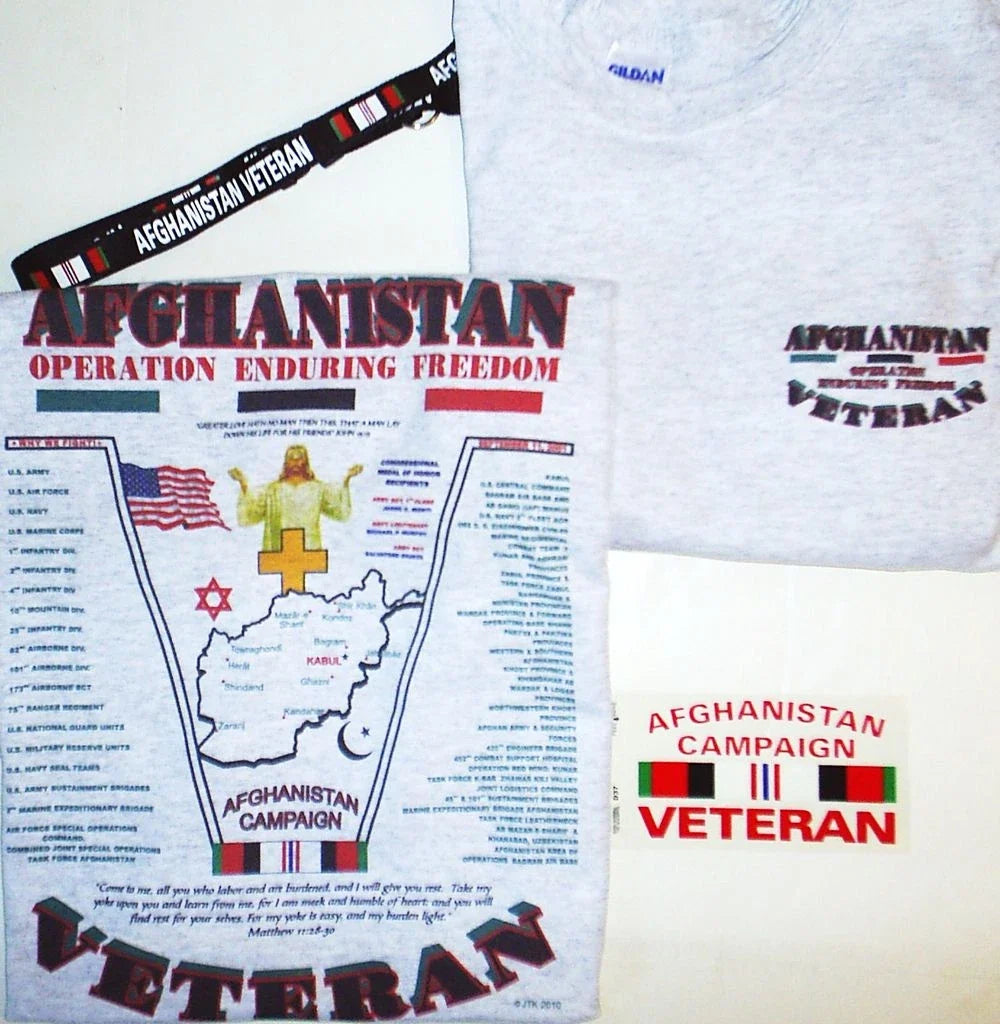 AFGHANISTAN WAR:OPERATION ENDURING FREEDOM U.S. - Adult & Kids T-Shirts, Sweatshirts & Hoodies apparel design preview 1