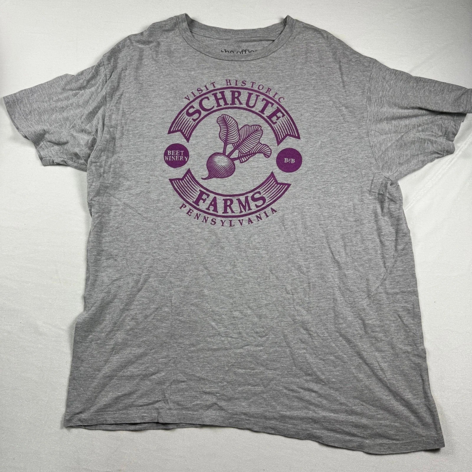 The Office Schrute Farms Beet Winery Gray Purple Mens - Adult & Kids T-Shirts, Sweatshirts & Hoodies apparel design preview 1