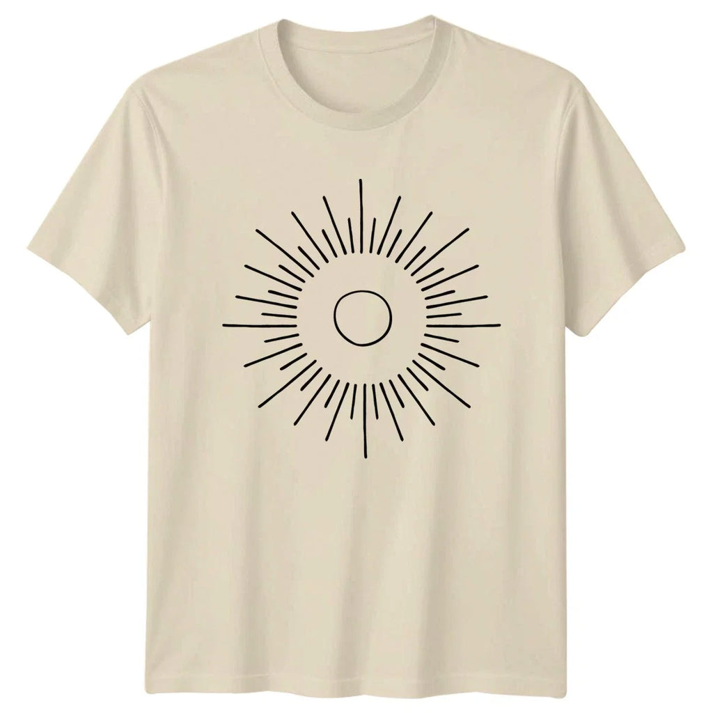 Minimalist Celestial Sunburst Abstract Graphic Boho - Adult & Kids T-Shirts, Sweatshirts & Hoodies apparel design preview 1