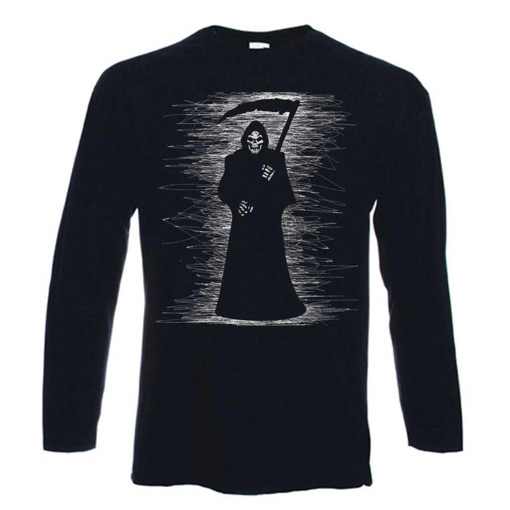 GRIM REAPER Skeleton Skull Halloween Goth Gothic - Adult & Kids T-Shirts, Sweatshirts & Hoodies apparel design preview 1