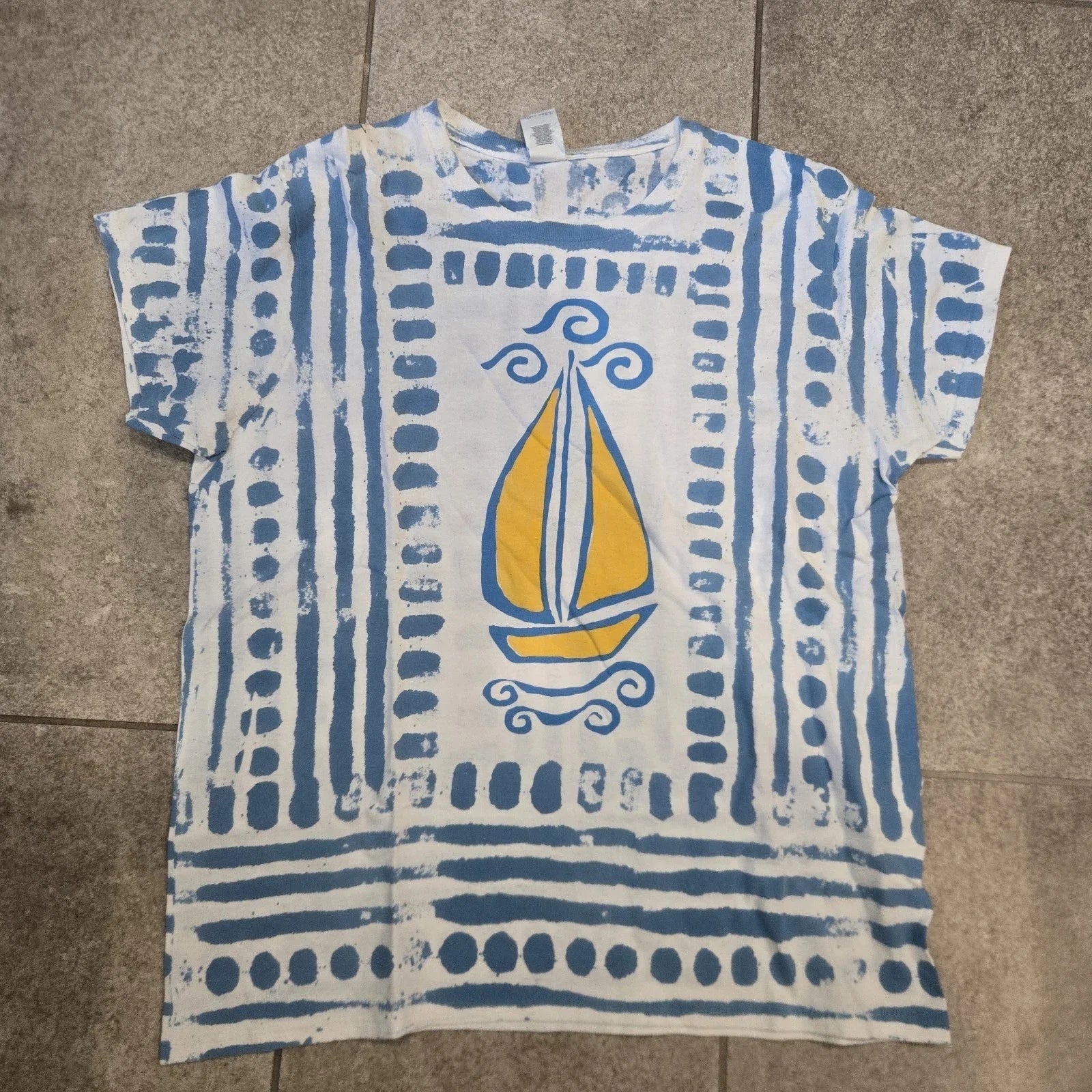 Polynesian Hawaiian Sailing Sz L Boho Ethnic Nautical - Adult & Kids T-Shirts, Sweatshirts & Hoodies apparel design preview 1