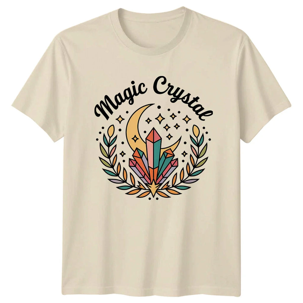 Magic Crystal Moon Boho Celestial - Adult & Kids T-Shirts, Sweatshirts & Hoodies apparel design preview 1