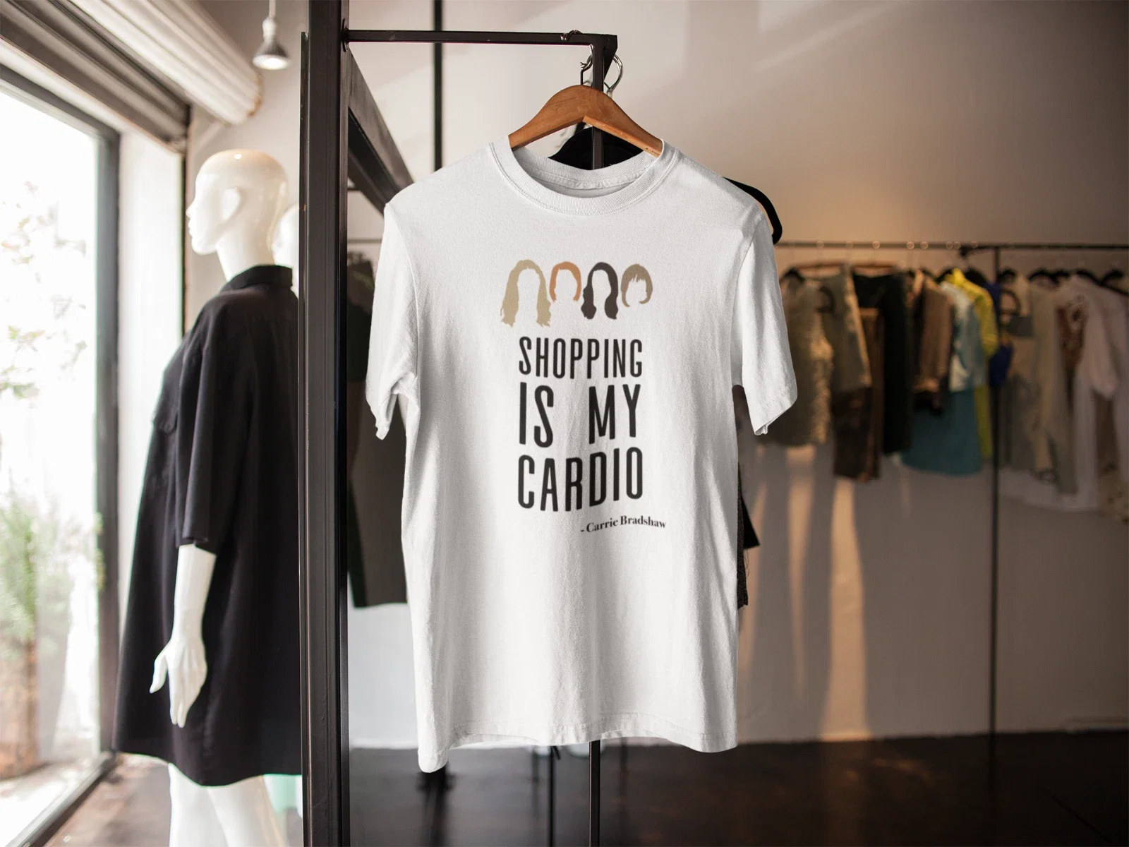 SEX AND THE CITY QUOTE INSPIRED CARRIE NEW YORK TV - Adult & Kids T-Shirts, Sweatshirts & Hoodies apparel design preview 1