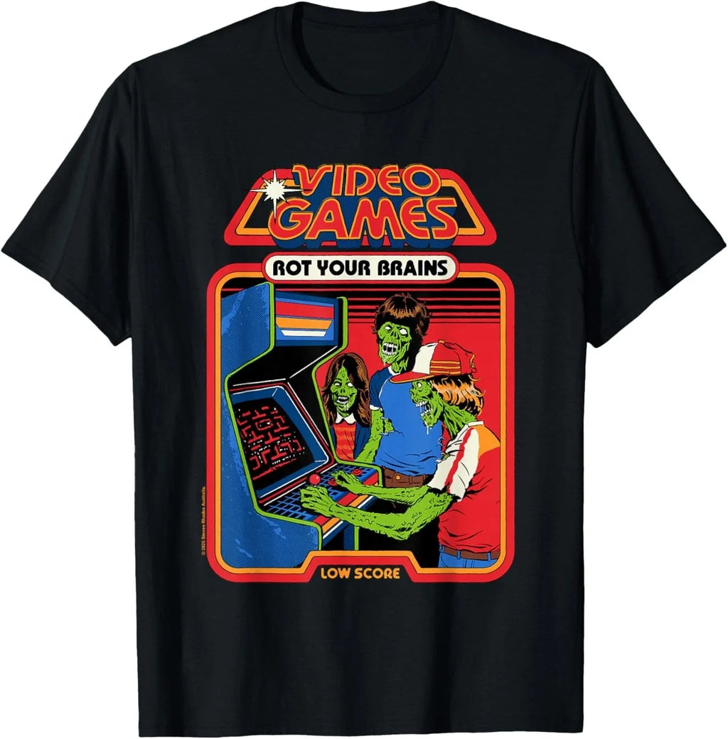 Video Game Zombies Sarcastic Retro Vintage Funny - Adult & Kids T-Shirts, Sweatshirts & Hoodies apparel design preview 1