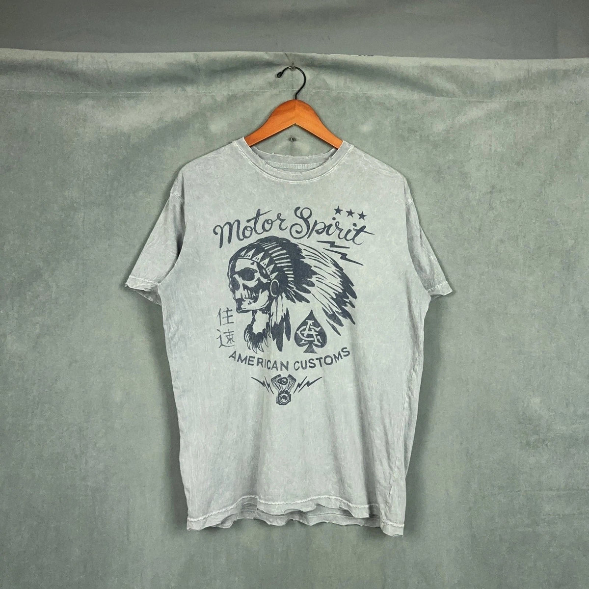 Vintage Y2K Affliction Mens Size Large indian Skull - Adult & Kids T-Shirts, Sweatshirts & Hoodies apparel design preview 1