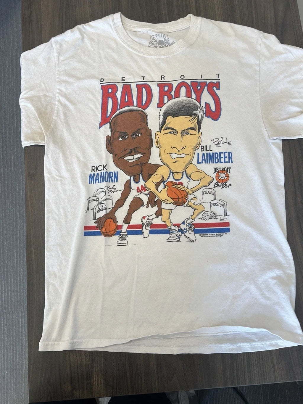 Vintage. Detroit Bad Boys Pistons) Basketball 1989 - Adult & Kids T-Shirts, Sweatshirts & Hoodies apparel design preview 1