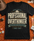 Professional Overthinker Funny Anxiety Intrusive - Adult & Kids T-Shirts, Sweatshirts & Hoodies apparel design preview 1