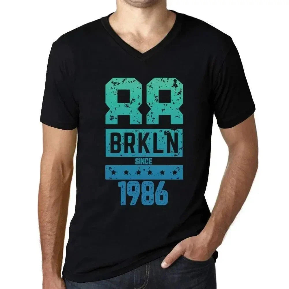 Men's Graphic V Neck Brkln Since 1986 38th Birthday - Adult & Kids T-Shirts, Sweatshirts & Hoodies apparel design preview 1