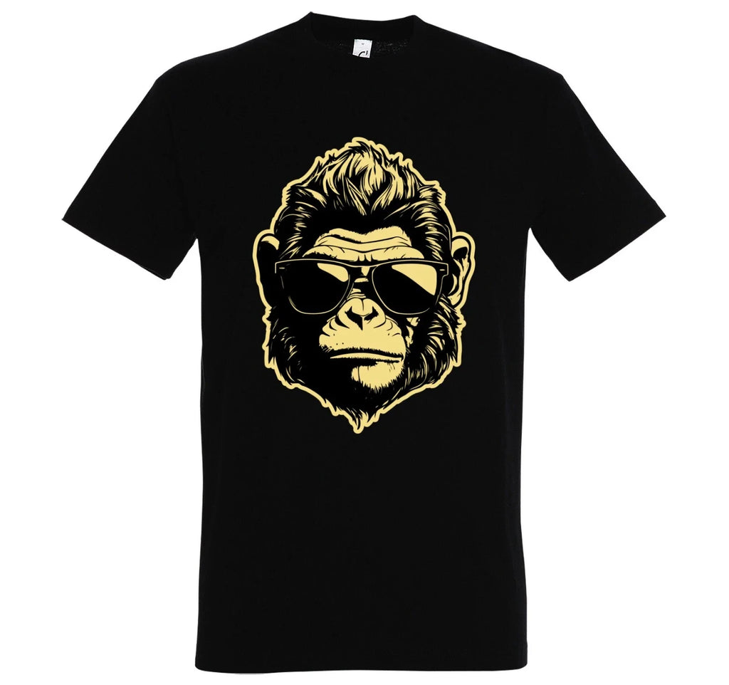 Youth Designz Monkey with Sunglasses Men's Logo Print - Adult & Kids T-Shirts, Sweatshirts & Hoodies apparel design preview 1