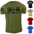 Lets Go USA American Flag Patriotic Distressed - Adult & Kids T-Shirts, Sweatshirts & Hoodies apparel design preview 1