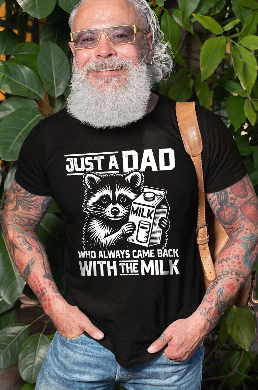 Men's Funny Father's day Dad with milk joke humor - Adult & Kids T-Shirts, Sweatshirts & Hoodies apparel design preview 1