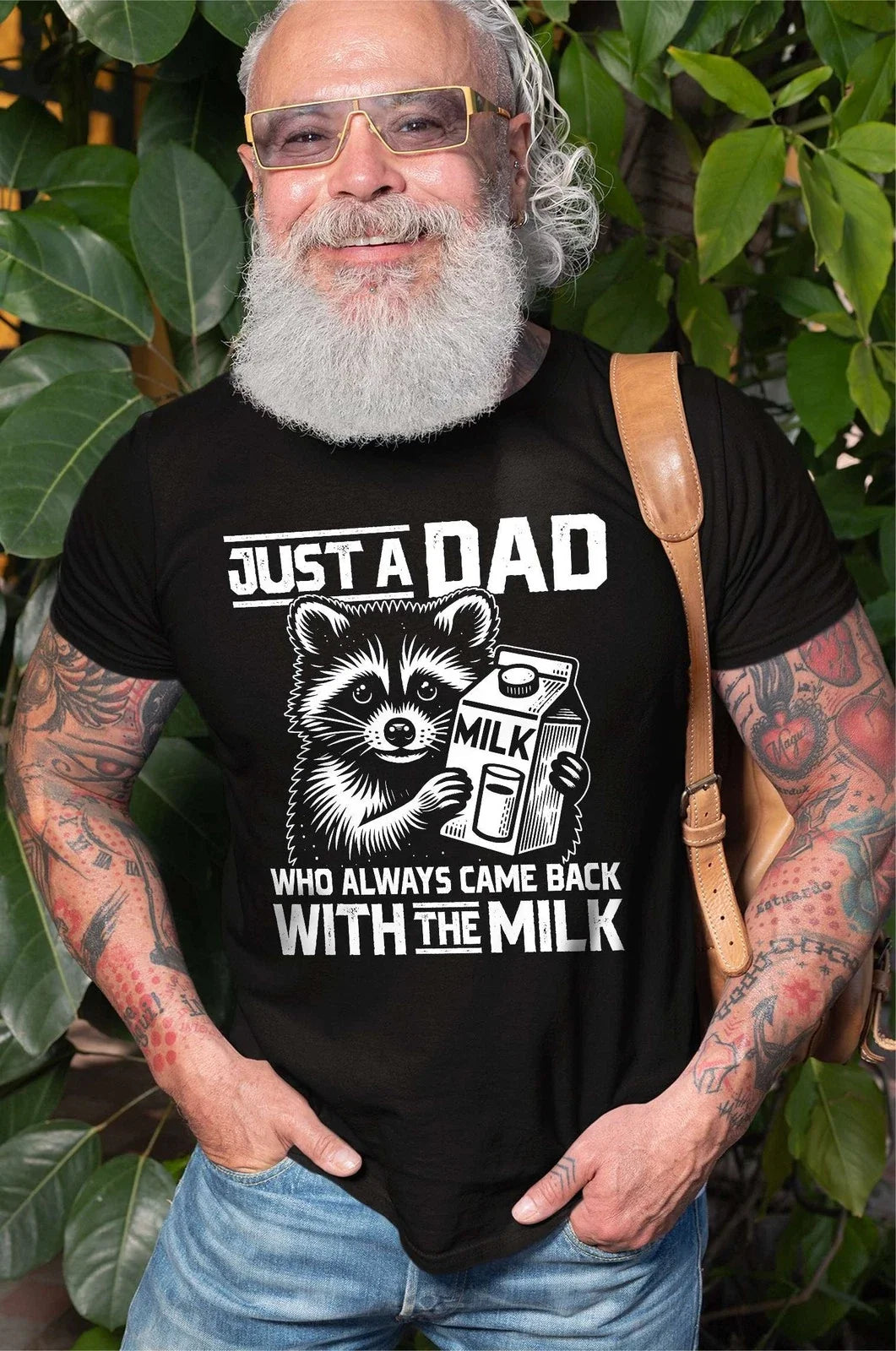 Men's Funny Father's day Dad with milk joke humor - Adult & Kids T-Shirts, Sweatshirts & Hoodies apparel design preview 1