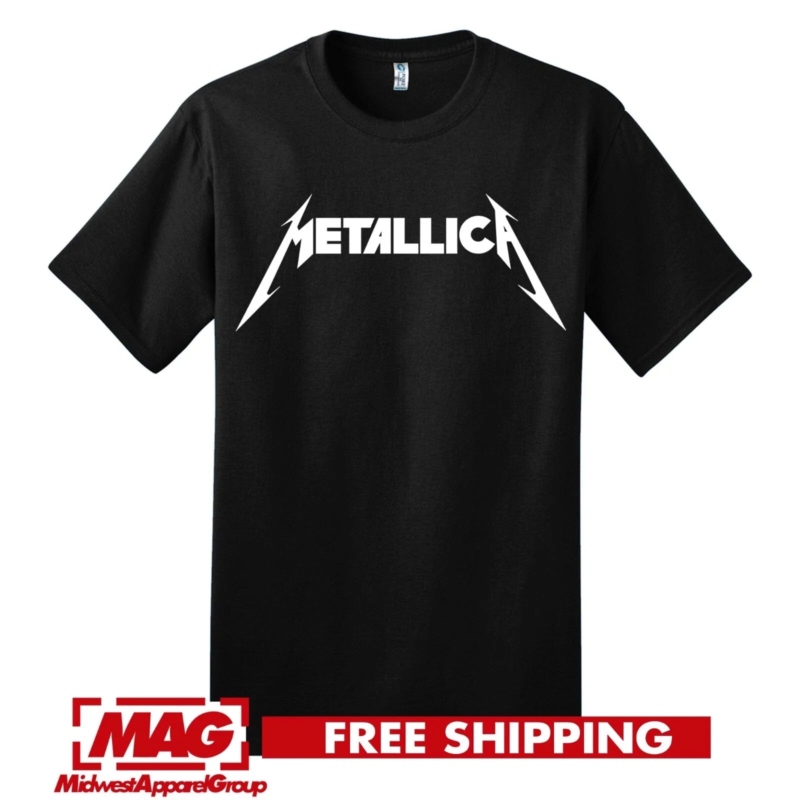 METALLICA 90s Heavy Metal Rock Band Logo James Lars - Adult & Kids T-Shirts, Sweatshirts & Hoodies apparel design preview 1