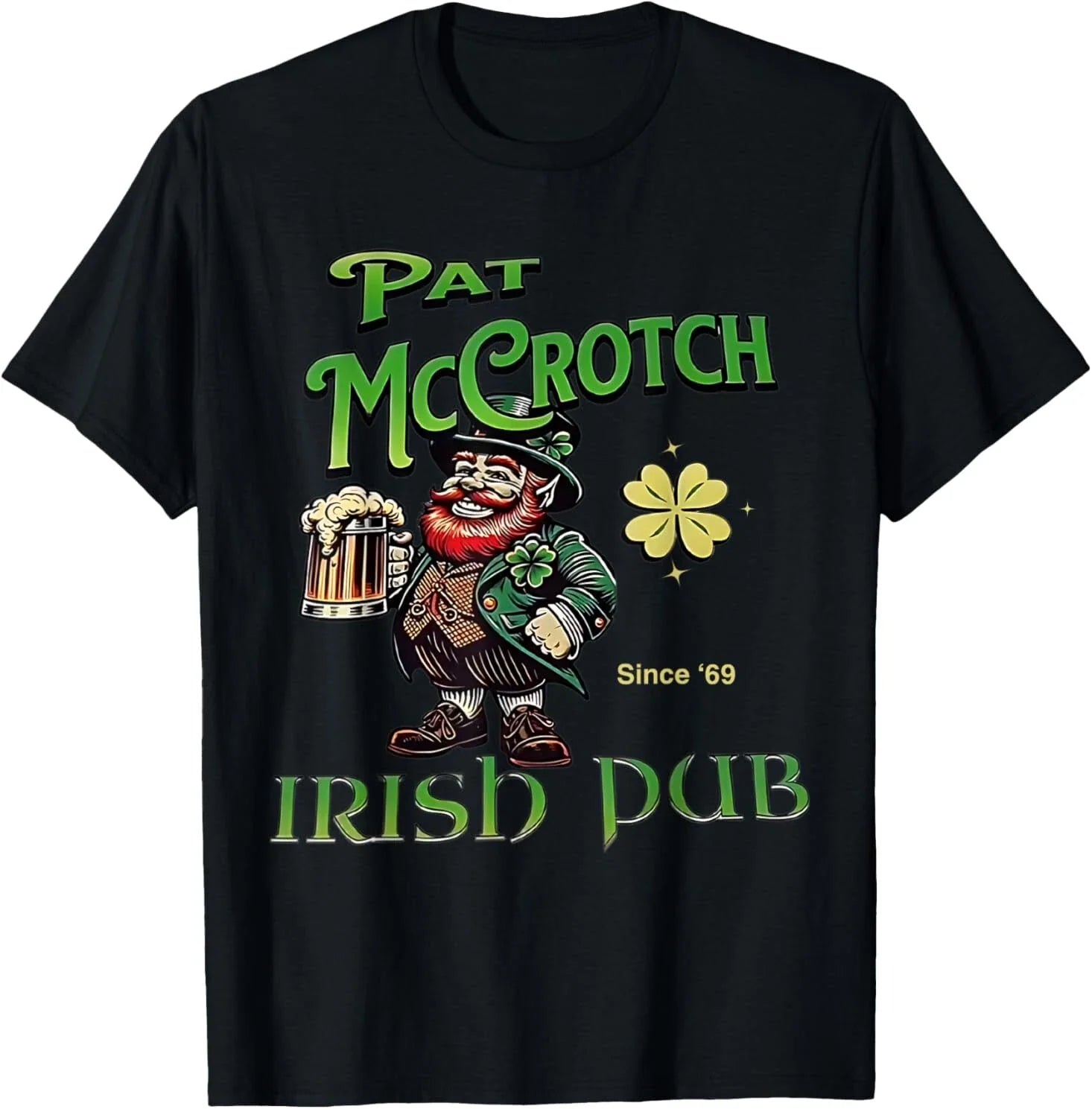 Pat Mccrotch Irish Pub St Patricks Day Dirty Adult - Adult & Kids T-Shirts, Sweatshirts & Hoodies apparel design preview 1