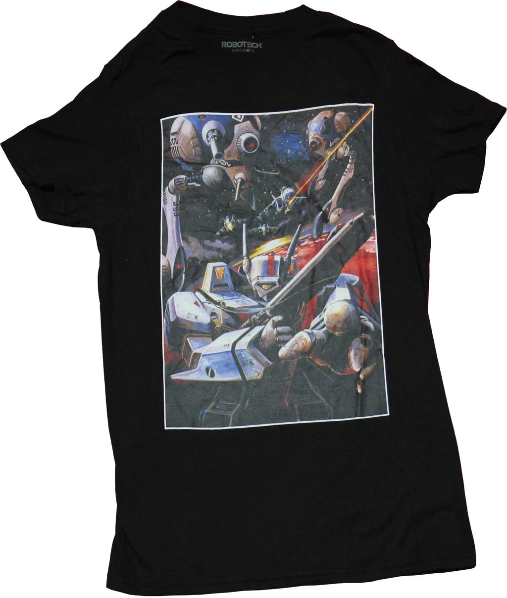 Robotech New Robo Mech Space Battle - Adult & Kids T-Shirts, Sweatshirts & Hoodies apparel design preview 1