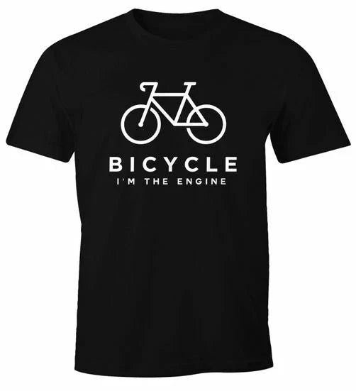Men's Bicycle Sayings I'm the Engine Bike Fun Saying - Adult & Kids T-Shirts, Sweatshirts & Hoodies apparel design preview 1
