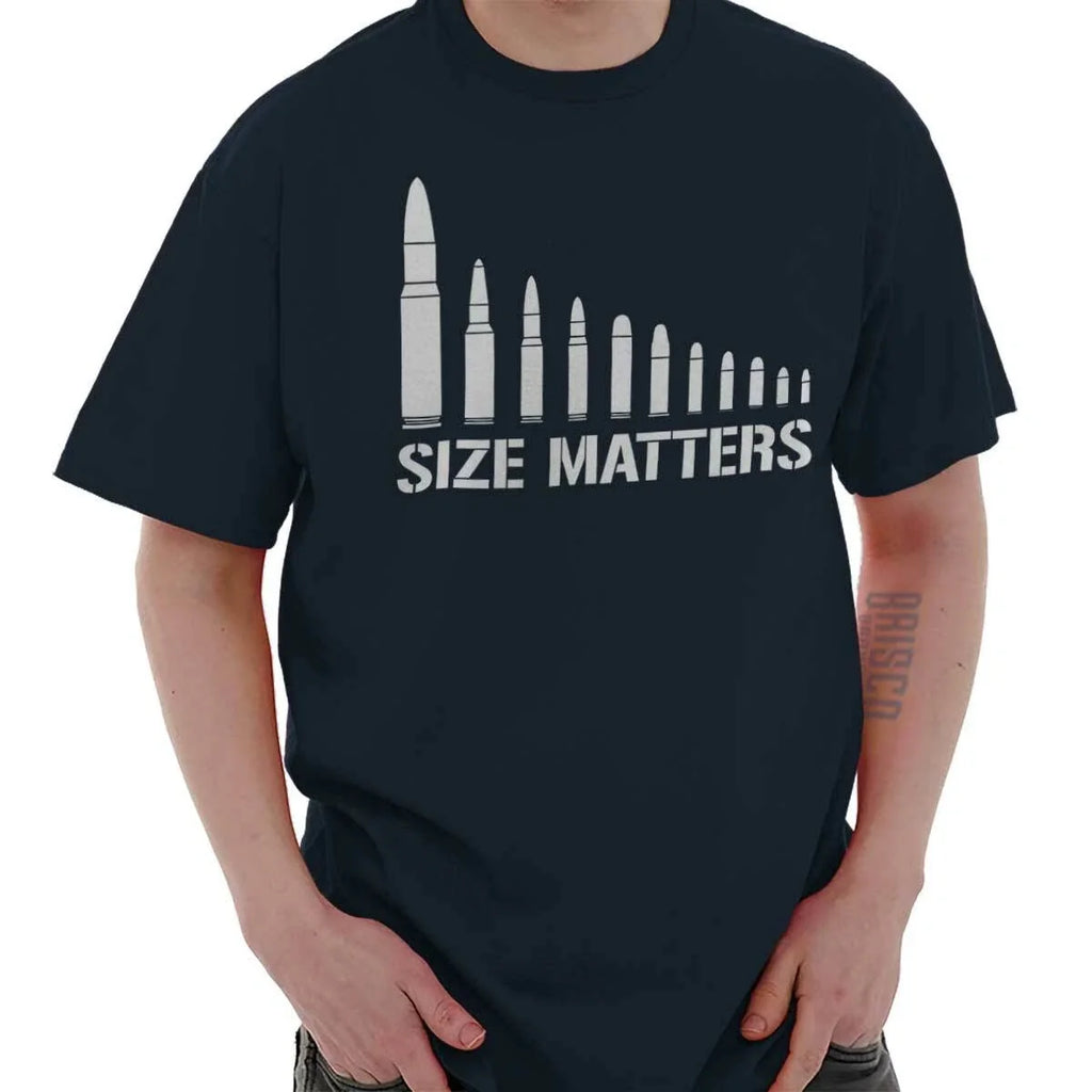 Size Matters Guns Bullets Funny Hunting 2A Womens or - Adult & Kids T-Shirts, Sweatshirts & Hoodies apparel design preview 1