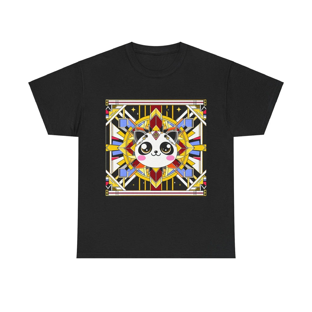 Art Deco Kawaii Cat Geometric Pattern Graphic Cute - Adult & Kids T-Shirts, Sweatshirts & Hoodies apparel design preview 1