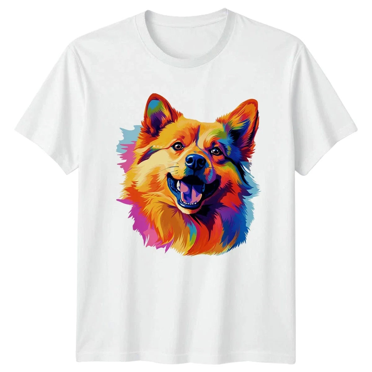 Colorful Dog Face Spitz Lover Gift For Him And Her - Adult & Kids T-Shirts, Sweatshirts & Hoodies apparel design preview 1