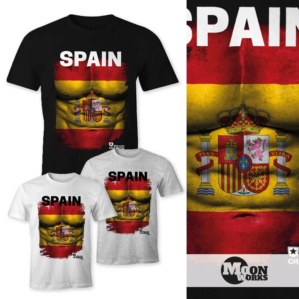 European Championship Mens Football Spain Flag - Adult & Kids T-Shirts, Sweatshirts & Hoodies apparel design preview 1