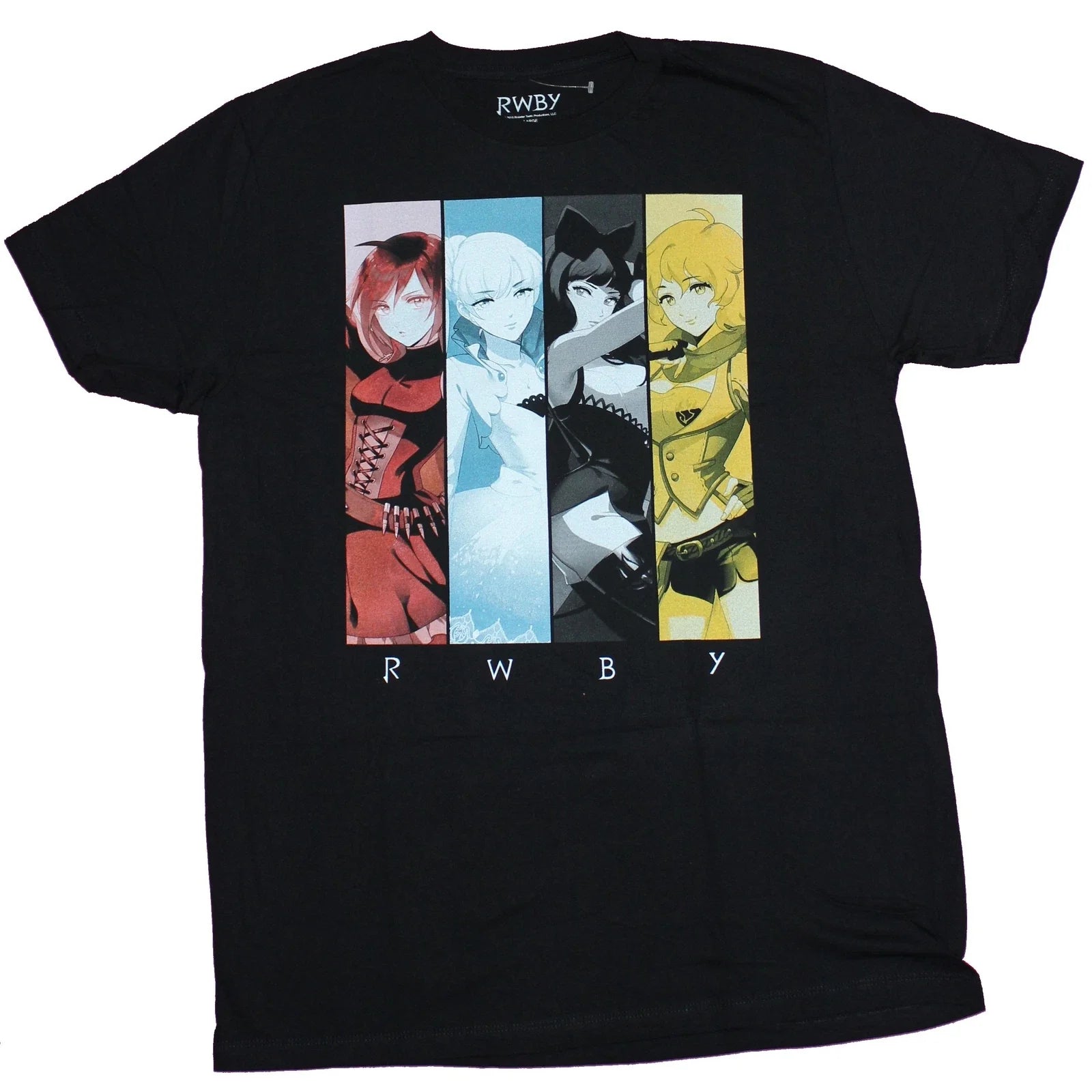 RWBY Mens Four Colored Character Bars Image - Adult & Kids T-Shirts, Sweatshirts & Hoodies apparel design preview 1