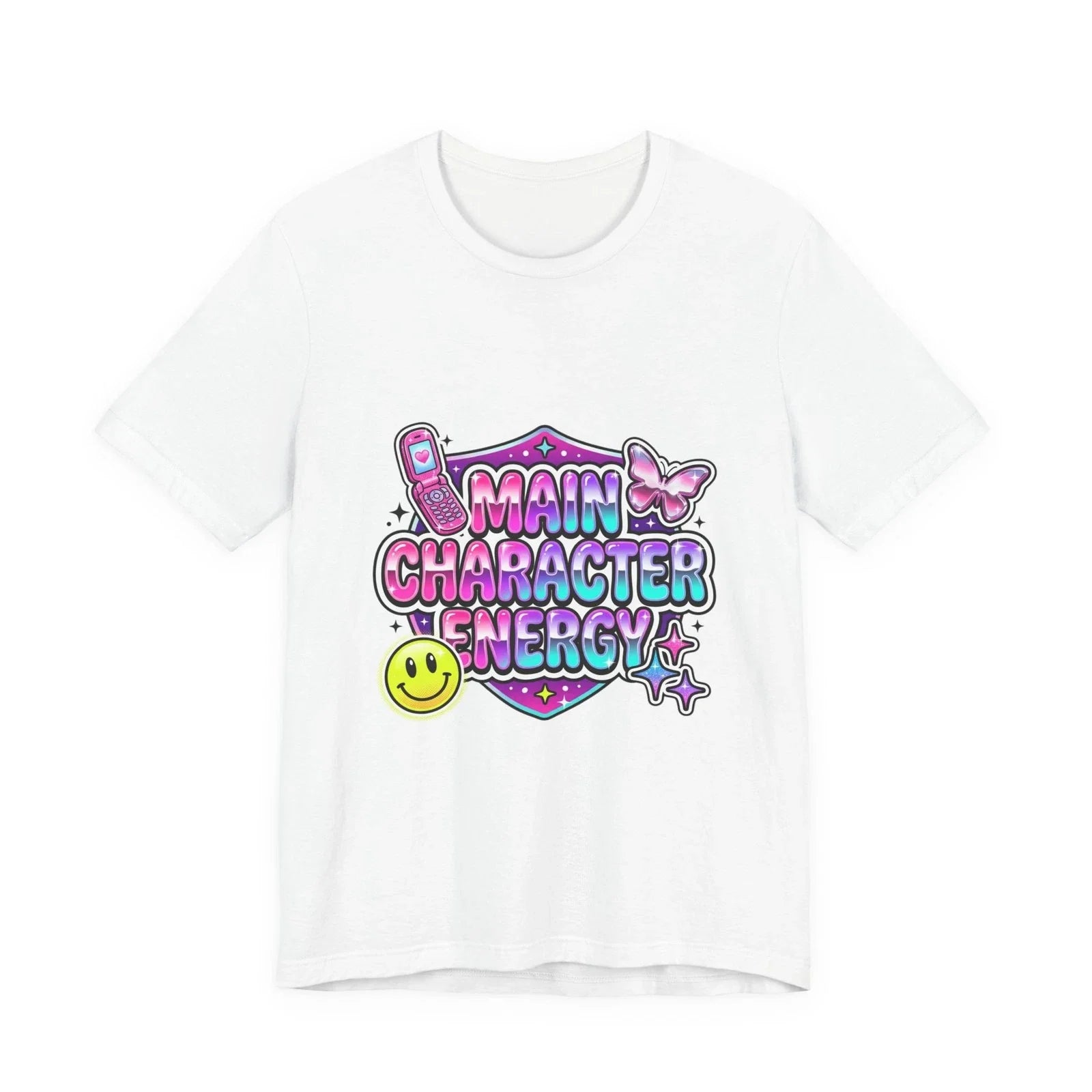 Main Character Energy Y2K aesthetic, retro internet - Adult & Kids T-Shirts, Sweatshirts & Hoodies apparel design preview 1