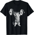 Funny Cat Gym Workout Deadlift Meme Pump Kitten - Adult & Kids T-Shirts, Sweatshirts & Hoodies apparel design preview 1