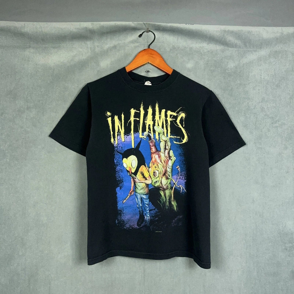 Y2K In Flames Mens Size Small Heavy Metal Rock Band - Adult & Kids T-Shirts, Sweatshirts & Hoodies apparel design preview 1
