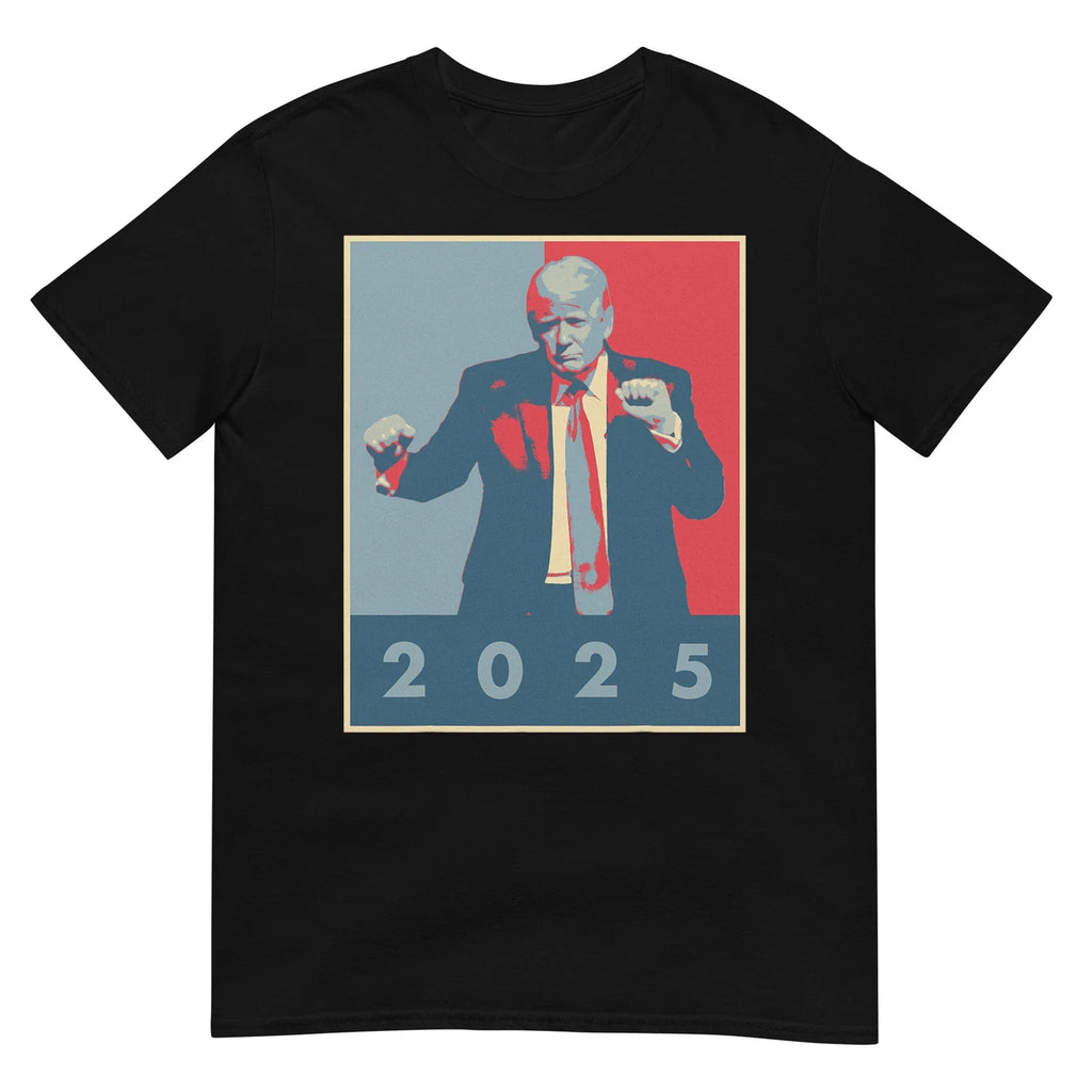 Trump 2025 Pop Art Efect Dance Happy New Year - Adult & Kids T-Shirts, Sweatshirts & Hoodies apparel design preview 1