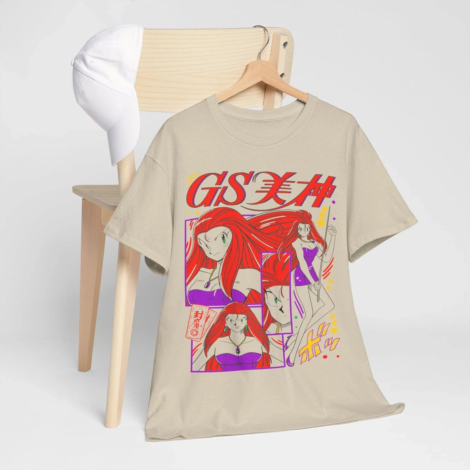 Ghost Sweeper Mikami 90s Anime Kawaii Girl cartoon - Adult & Kids T-Shirts, Sweatshirts & Hoodies apparel design preview 1