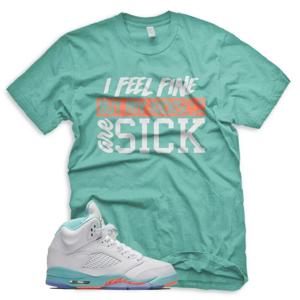 New SICK KICKS for J1 5 Light Aqua White Crimson - Adult & Kids T-Shirts, Sweatshirts & Hoodies apparel design preview 1